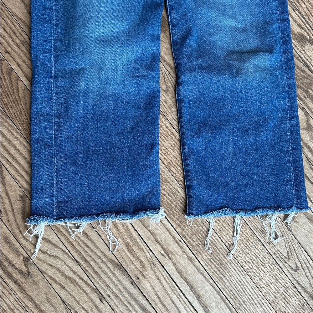 MOTHER The Pixie Dazzler Ankle Fray Jeans briefly gorgeous medium wash high-rise - Picture 3 of 9